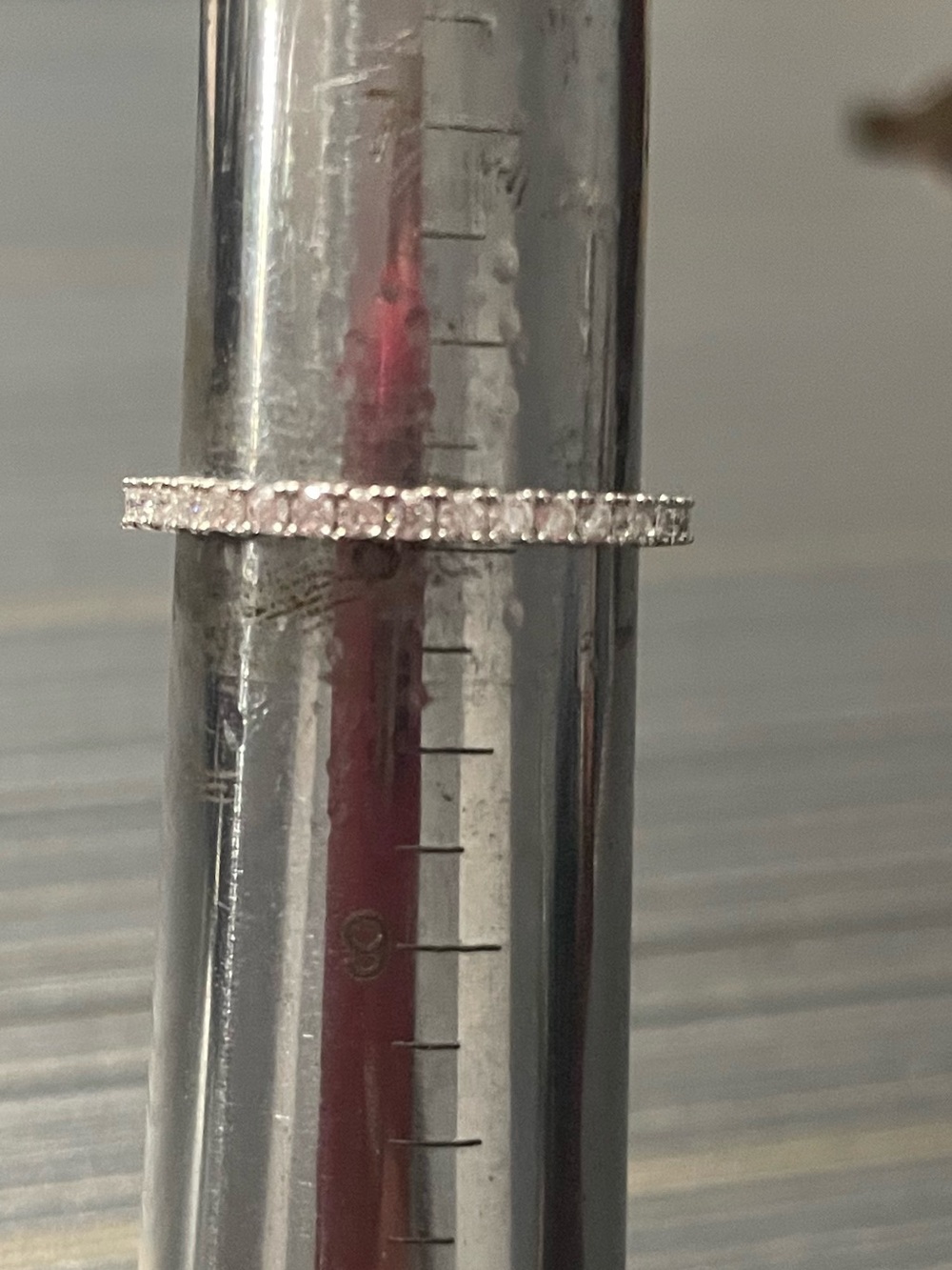 Thin Lab Diamond Eternity Ring